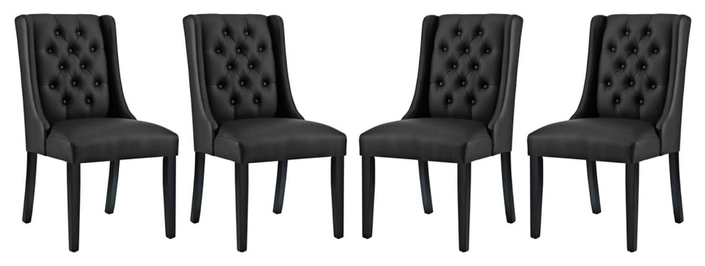 Baronet Dining Chair Vinyl Set of 4   Transitional   Dining Chairs   by Beyond Design  ampMore  Houzz