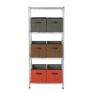 MZG Chrome 4-Tier Steel Shelving (15.7 in. x 23.6 in. x 54.4 in.) 4060138OFH401SG