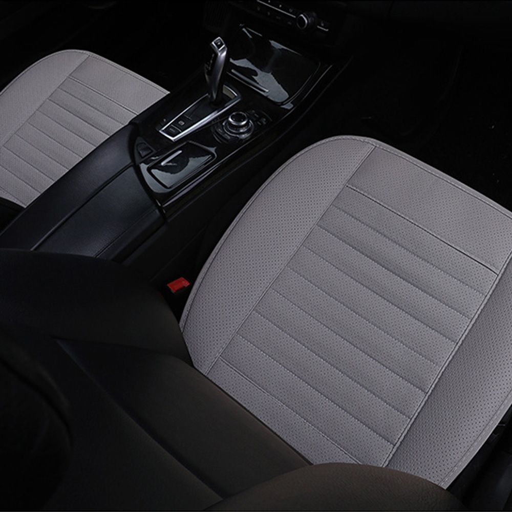 Anti Slip The Passenger Seat Chair Cushion Protector Mat Front  Seat Car MATS Leather Car Seat Cushion BLACK