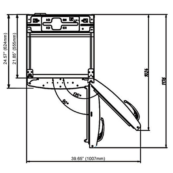 11 cu. ft. Retro frost free refrigerator with bottom freezer