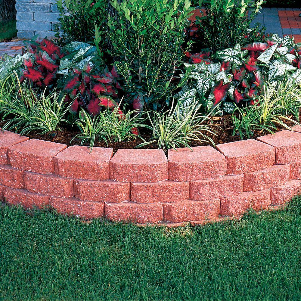 Pavestone 4 in. x 11.75 in. x 6.75 in. River Red Concrete Retaining Wall Block (144 Pcs.  46.5 sq. ft.  Pallet) 81151