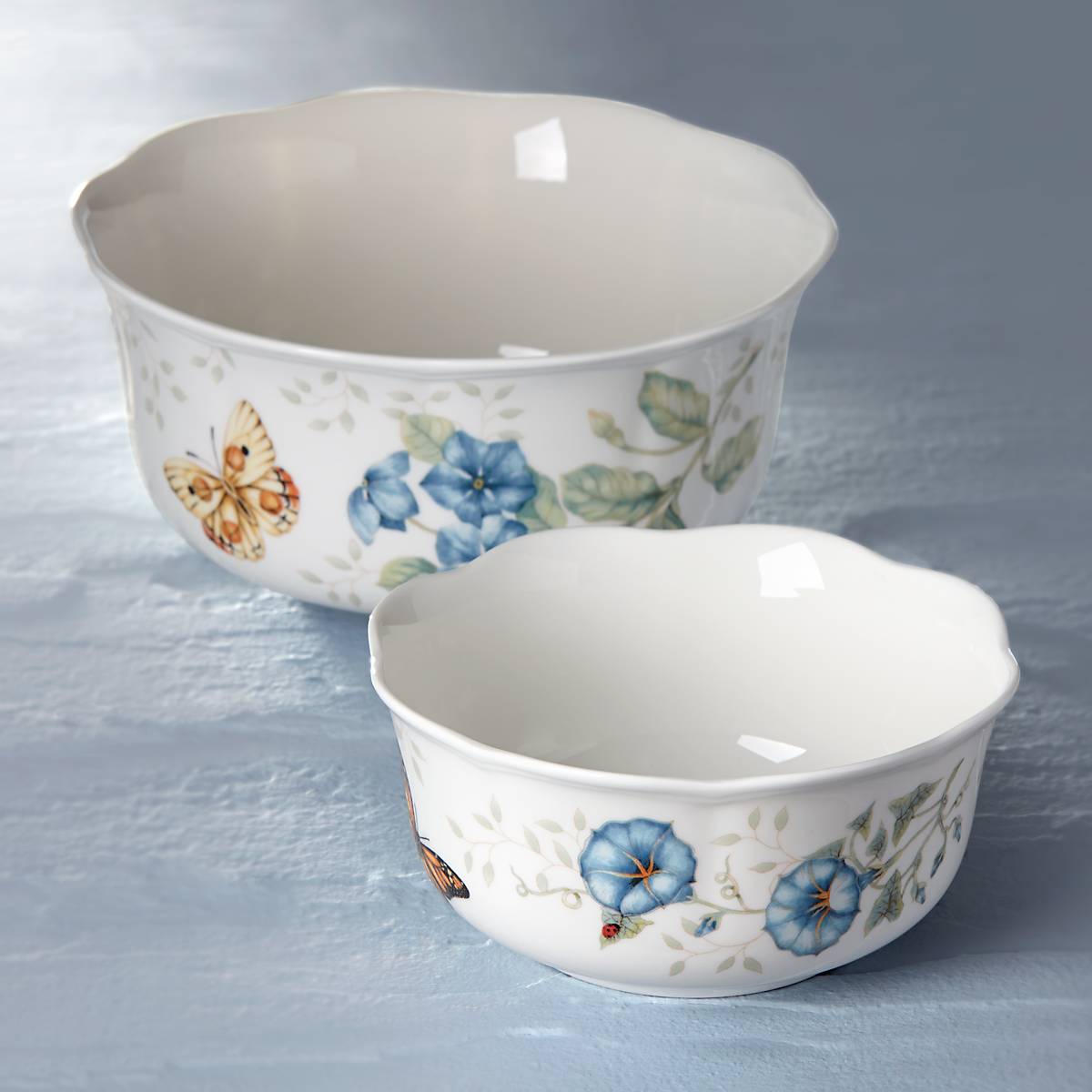 Butterfly Meadow 2-Piece Nesting Bowl Set