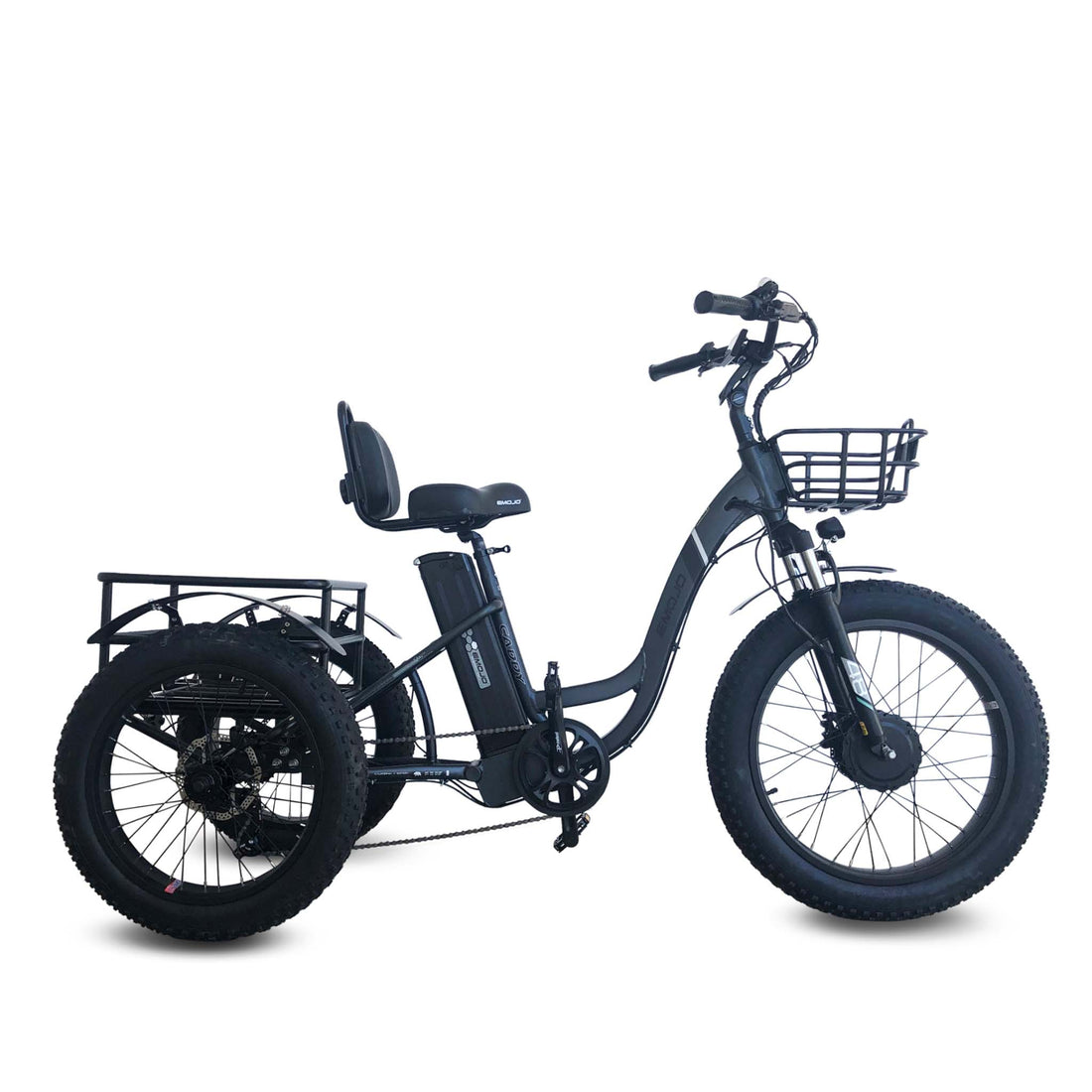 Emojo Caddy Pro Step Thru 48V 500Watt Fat tire Electric Trike