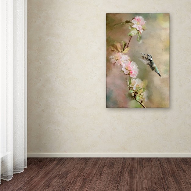 X 19 quot Seeking Nectar By Jai Johnson Trademark Fine Art Gallery wrapped Canvas Modern Floral Digital Art