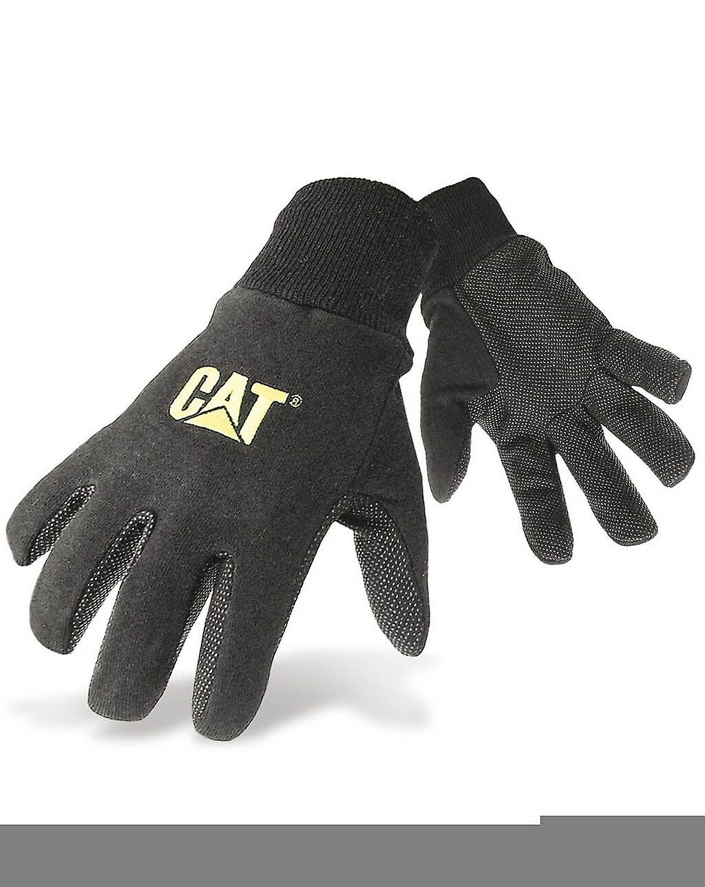 Caterpillar jersey dotted gloves mens