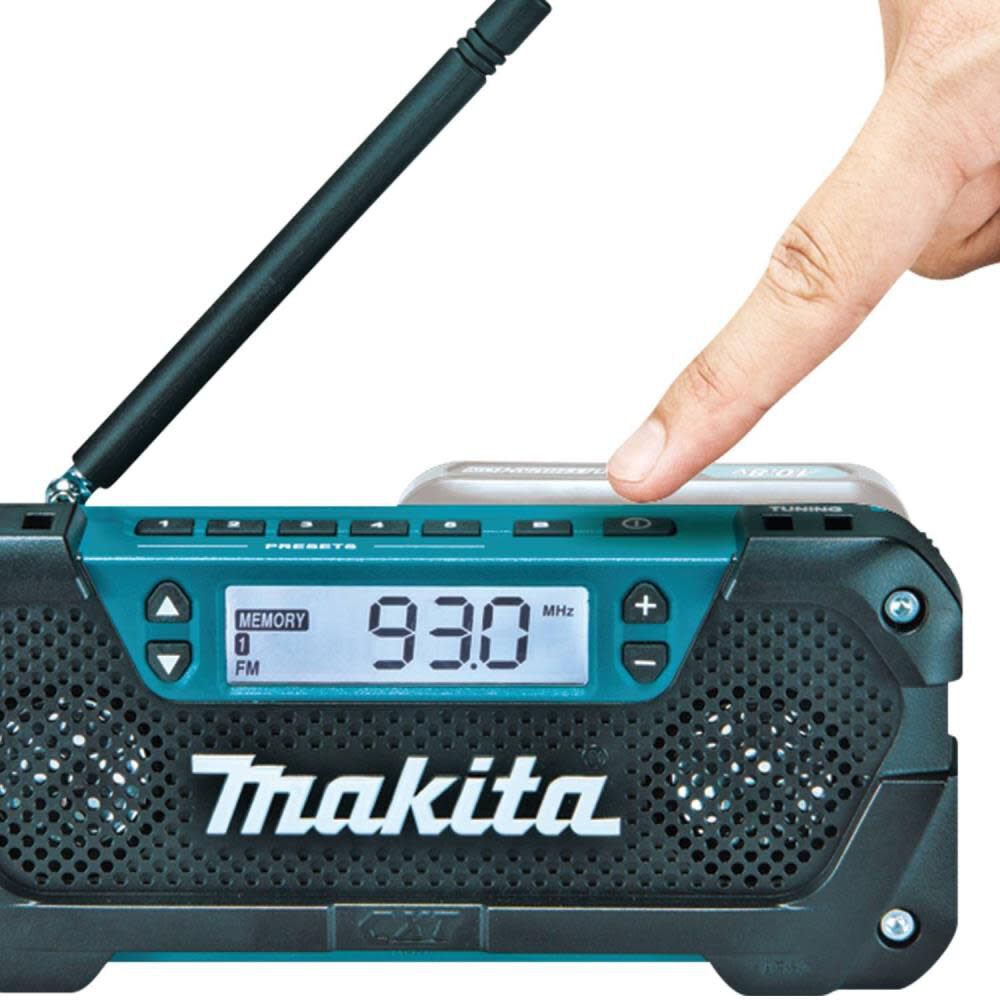 Makita 12 Volt CXT Lithium-Ion Cordless Compact Job Site Radio (Tool Only) RM02 from Makita