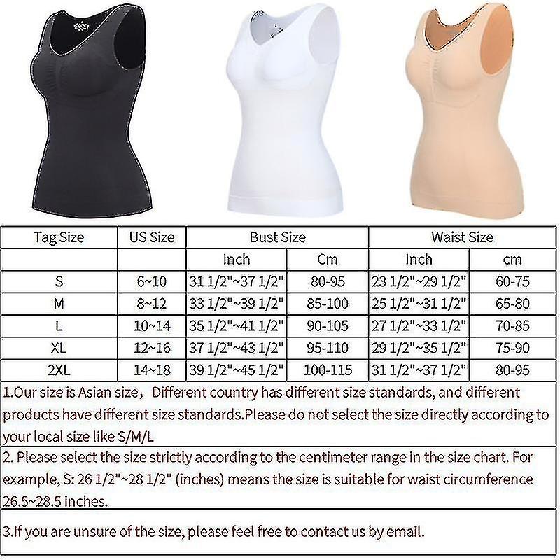 Women Control Vest Cami Seamless Shapewear Tops Slimming Tummy Control Camisole Cami Padded