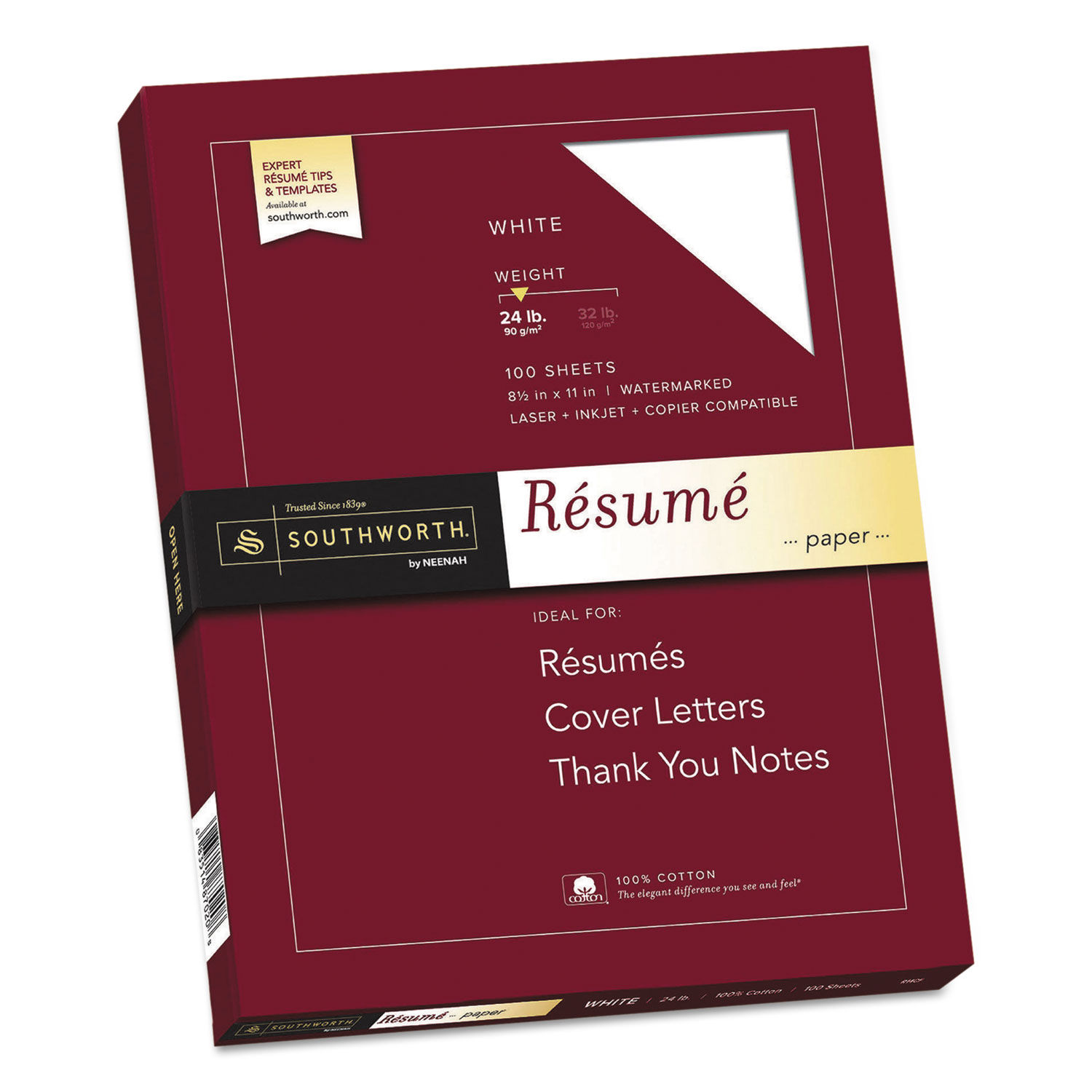 100% Cotton Resume Paper by Southworthandreg; SOUR14CF