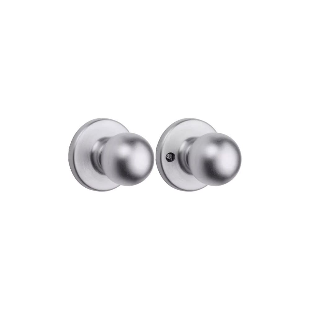 Satin Chrome Hall/Closet Polo Passage Door Knob Set