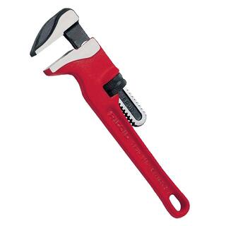 RIDGID 12 in. Spud Wrench Plumbing Pipe Tool with Smooth Narrow Jaws for 38 in. to 2-58 in. Pipe Capacity 31400