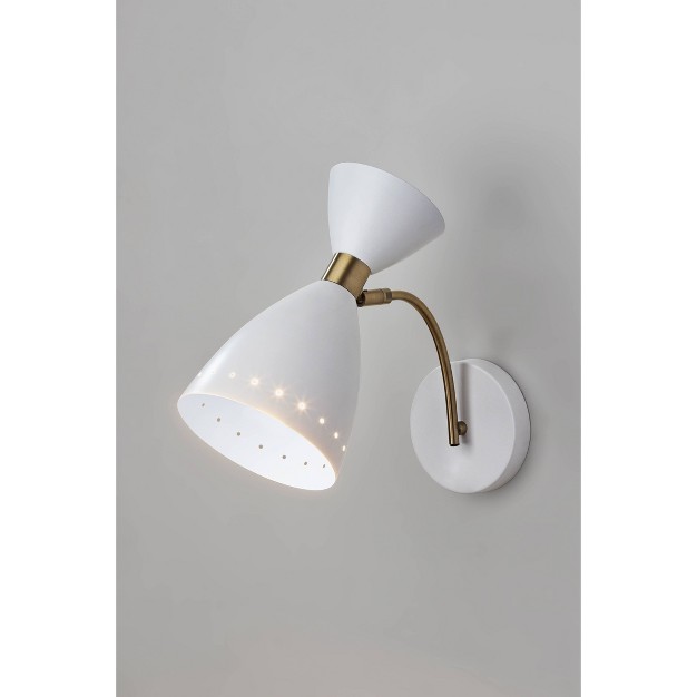 Oscar Wall Light White Adesso