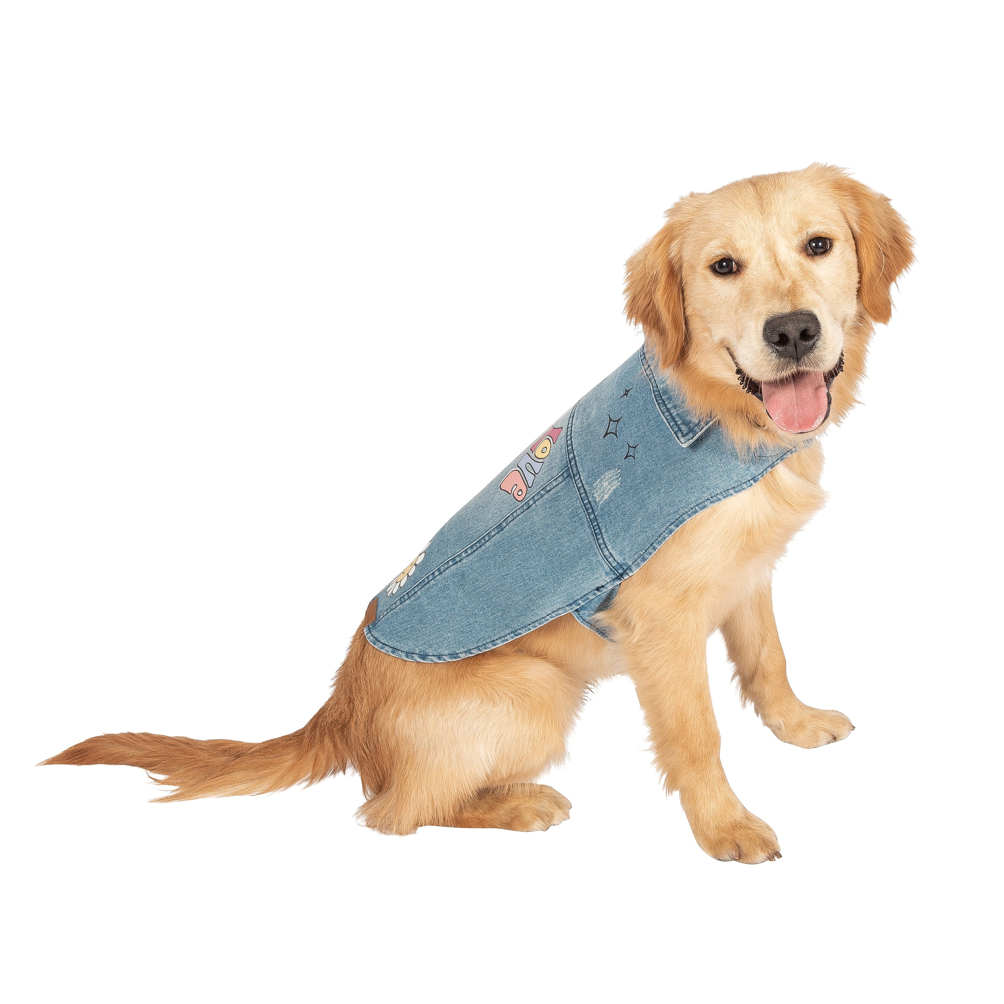 Justice Pet Denim Printed Dog Jacket