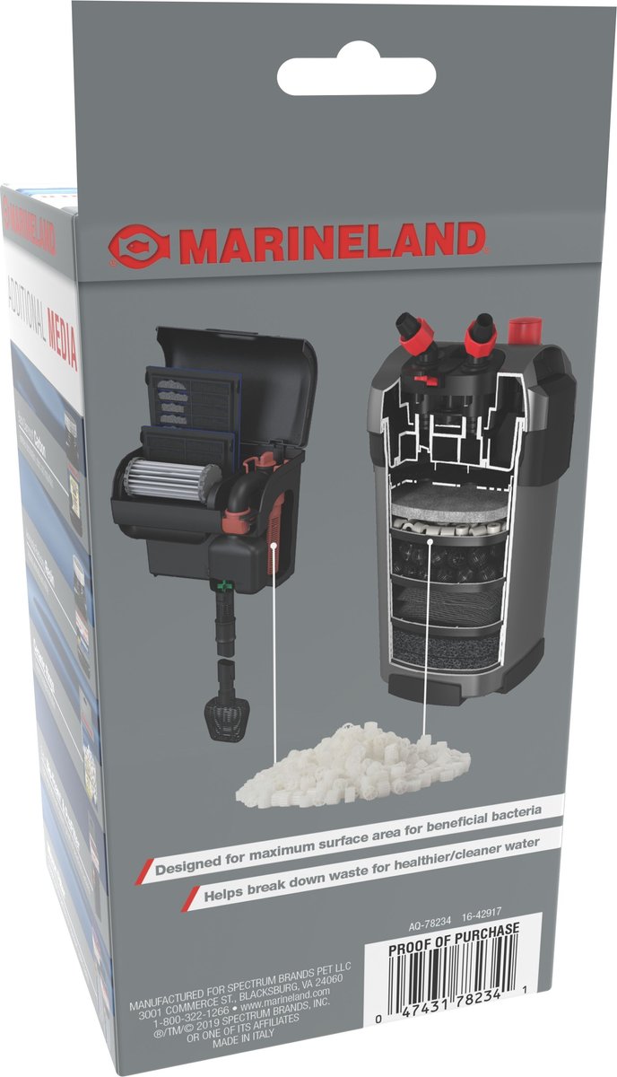 Marineland K2 Biological Media Aquarium Filter， 95-gm