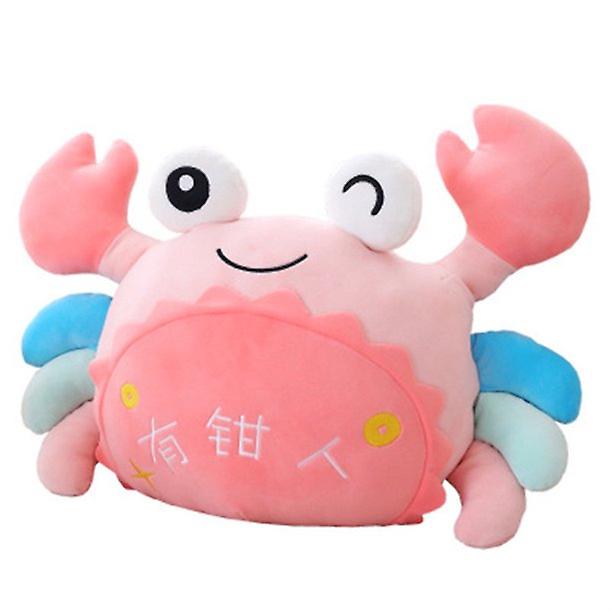 Cartoon Plush Toy Cute Crab Stuffed Doll Aquarium Hairy Crab Super Soft Toy Children Gift Home Decoration Yellow 40cm