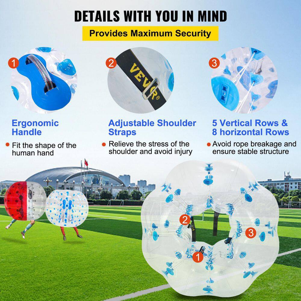 VEVOR Bumper Balls 4 ft. Inflatable Body Zorb Ball with PVC Material Inflatable Bumper Balls for BackyardBeachPlay Center 1.2MCQPPQTMLD0001V0