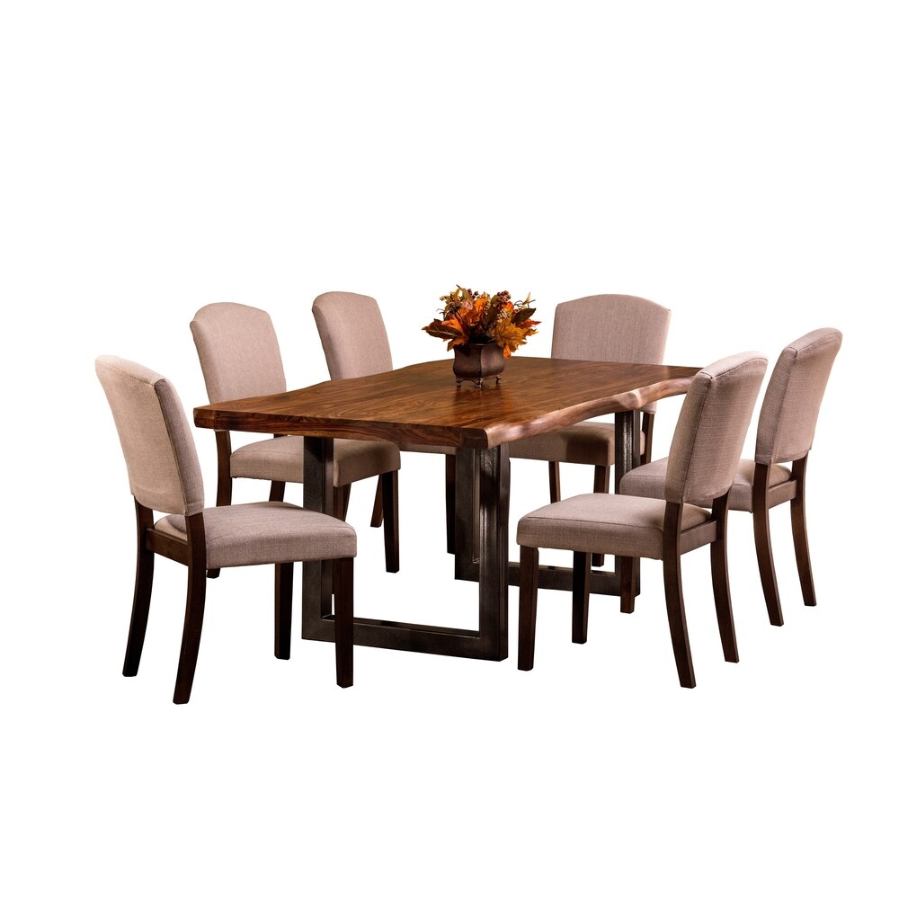 Hillsdale Furniture Emerson Sheesham Wood 7 piece Dining Set