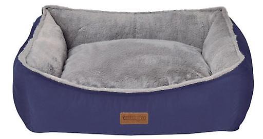 Wuapu Blue and Gray Rectangular Sorpe Bed for Dogs (Dogs ， Bedding ， Beds)