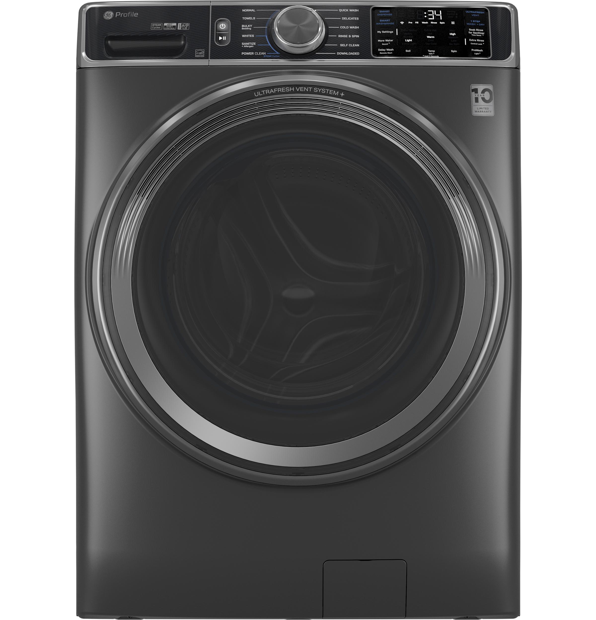 Ge Appliances PFW955SPWDS Ge Profile™ 5.5 Cu. Ft. Capacity Smart Front Load Energy Star® Steam Washer With Ultrafresh Vent System+ And Smart Wash & Smart Rinse