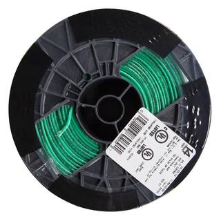 Southwire 500 ft. 14 Green Solid CU THHN Wire 11583258