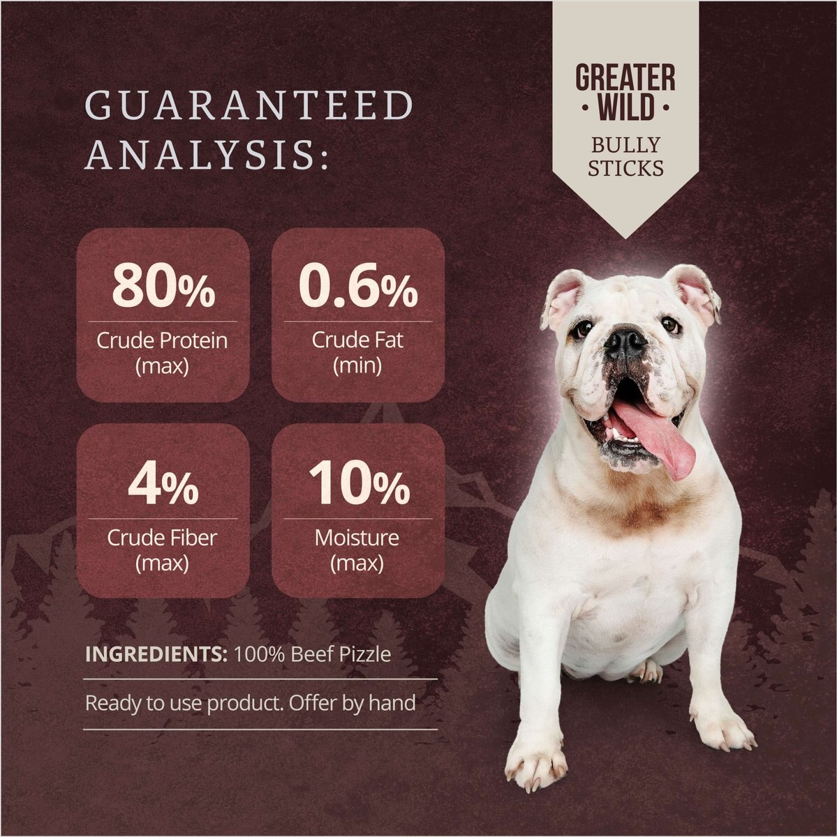 Greater Wild Split 6-in Bully Sticks Dog Treats