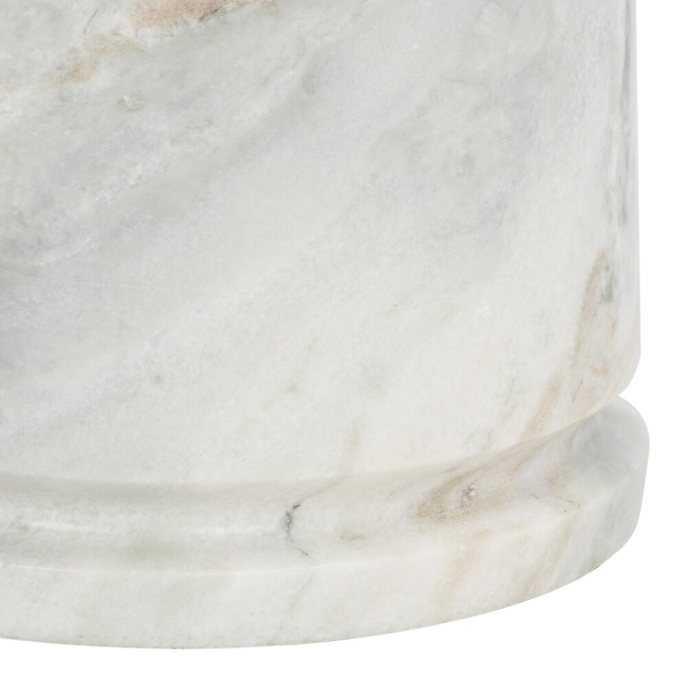 SAFAVIEH Couture Valentia Tall Round Marble Accent Table