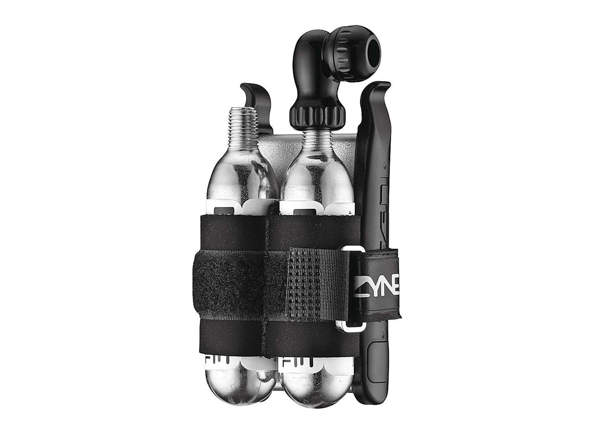 Lezyne Twin Kit CO2 Inflator - Inc 2x16g Cart-2 Levers-6 Patches-Scuffer