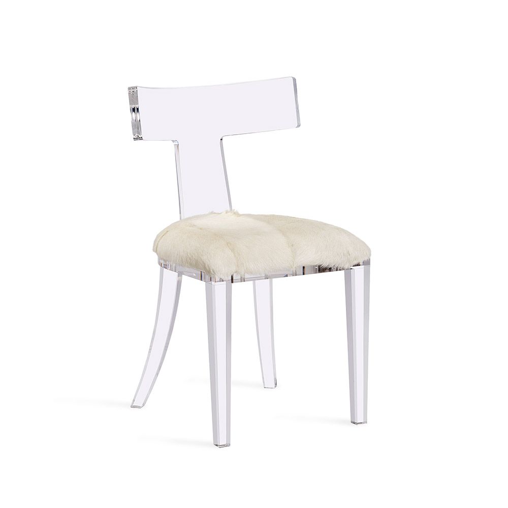 Tristan Acrylic Klismos Chair in Various Colors