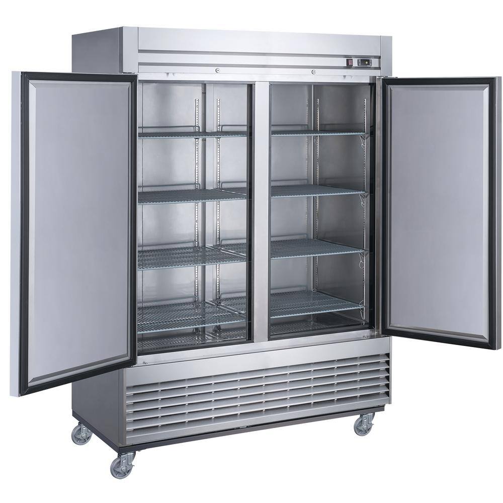 Elite Kitchen Supply 40.7 cu. ft. Auto-Defrost Commercial Upright Reach-in Freezer in Stainless Steel EKS-E60F