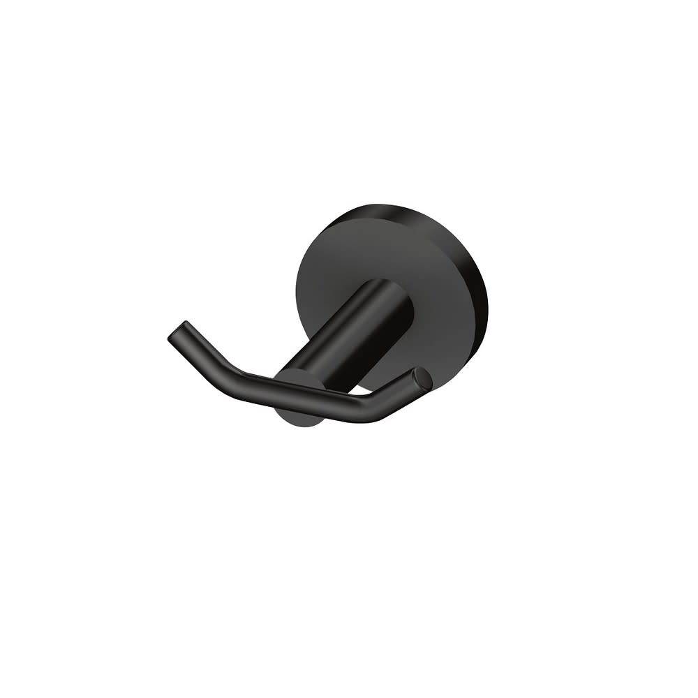 Moen Arlys 3 Double Robe Hook Matte Black Zinc