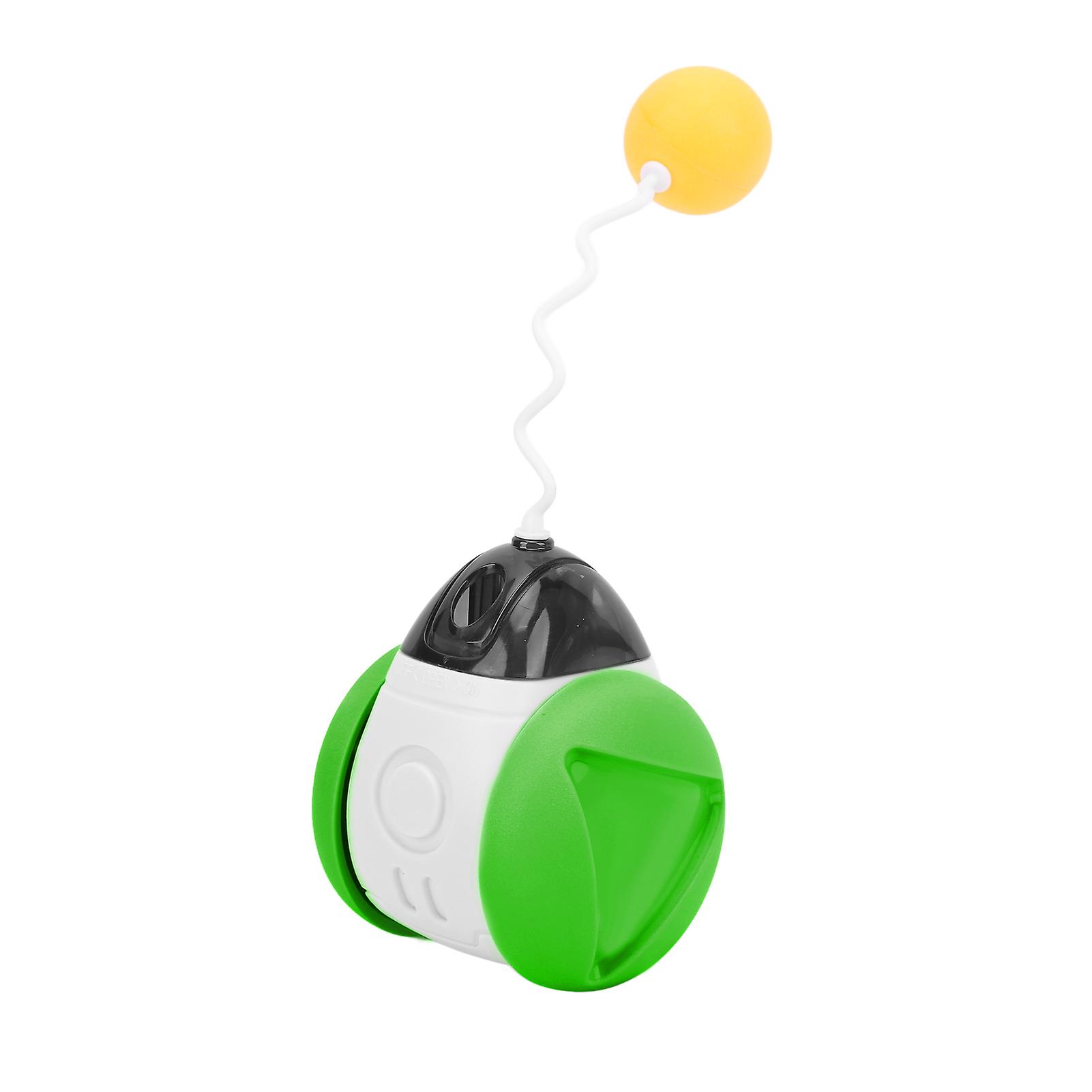 Cat Balance Car Chasing Toys Automatic Self Rotating Cat Interactive With Catnip Wand For Indoor Catsgreen