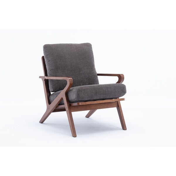 Upholstered Accent Lounge Leisure Chair with Solid Wood Frame