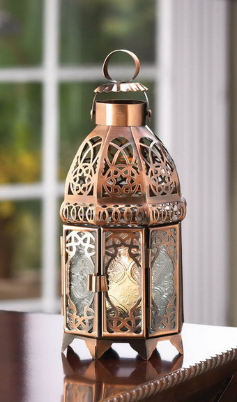 Gallery of Light 57070486 Copper Moroccan Candle L...