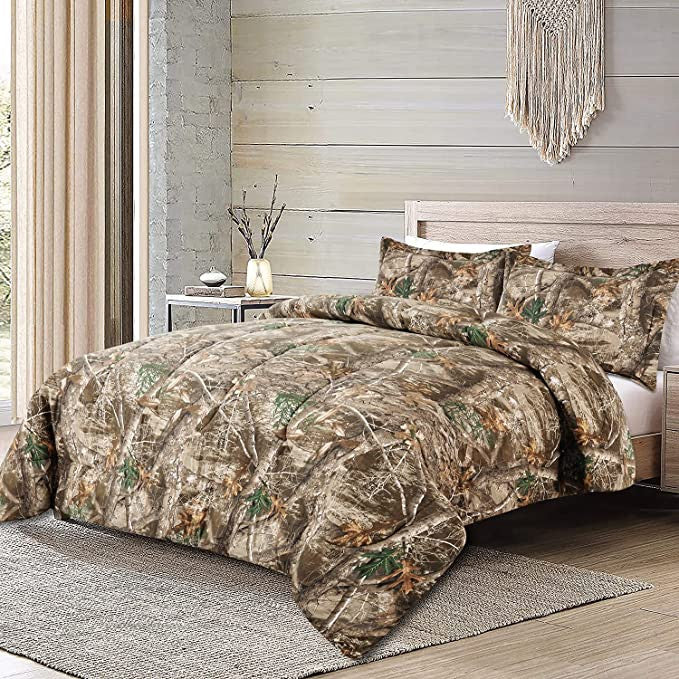 Realtree Edge Camo 3-Piece Comforter Set - Full Size Bedding Set