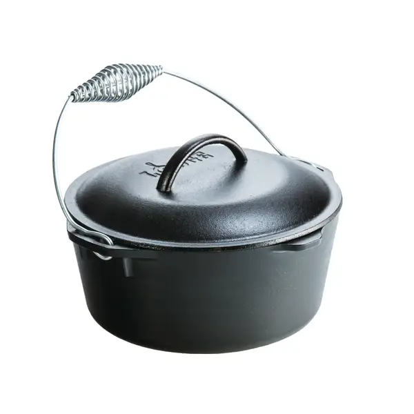 Lodge Cast Iron Dutch Oven With Bail Handle