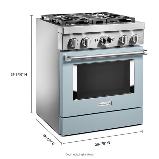 KitchenAid KFDC500JMB 303939 Smart CommercialStyle Dual Fuel Range with