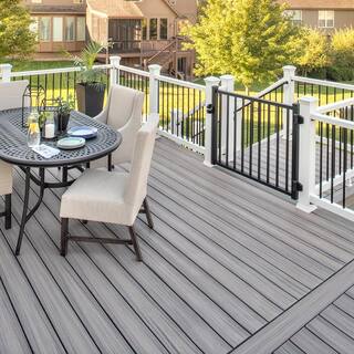 Trex Enhance Naturals 1 in. x 6 in x 16 ft. Rocky Harbor Grooved Edge Grey Composite Deck Board RH010616E2G01