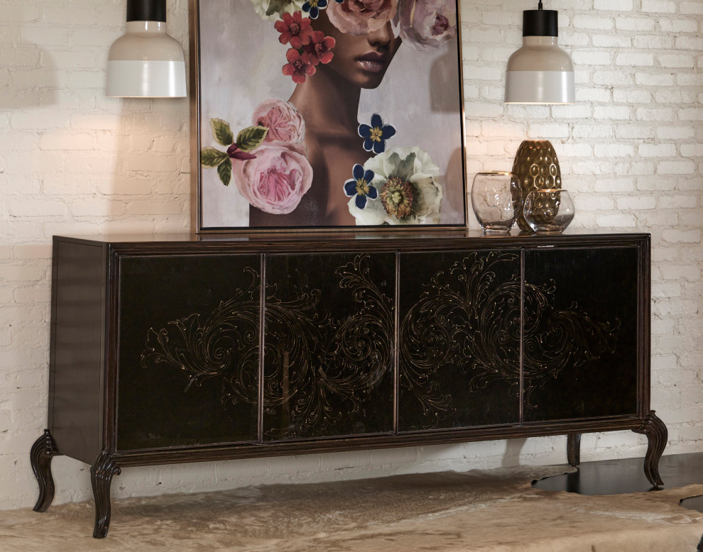 4 Door Media Credenza   Traditional   Entertainment Centers And Tv Stands   by Pulaski Furniture  Houzz