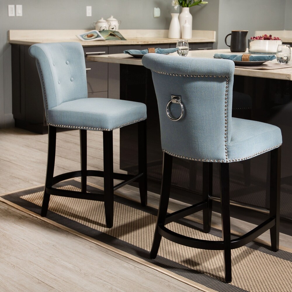 SAFAVIEH Addo Sky Blue Ring Counterstool   19.6\