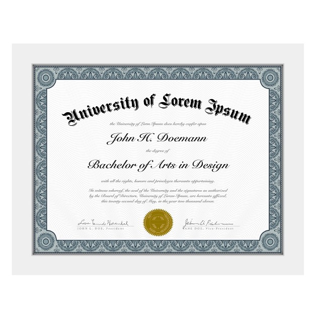 Americanflat Diploma Frame 8 5x11 Inches With Table Stand Wood And Glass