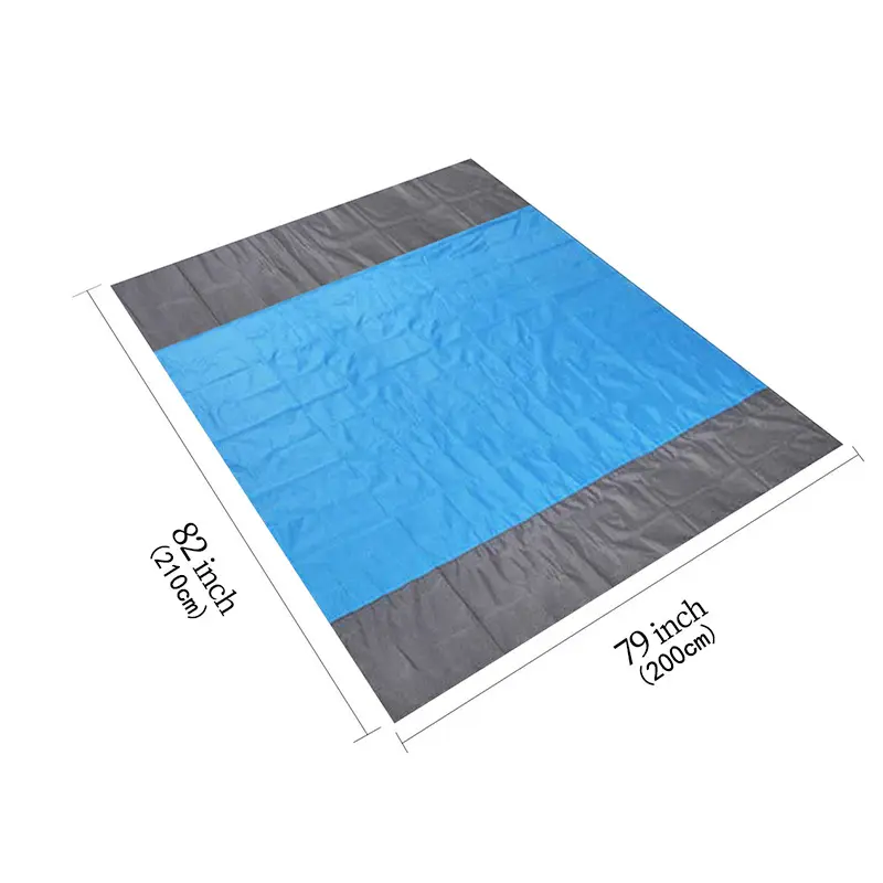 Remaco Outdoor Portable Lightweight Waterproof Sandfree Beach Pocket Blanket Folding Sand Proof Beach Mat for Camping Hiking