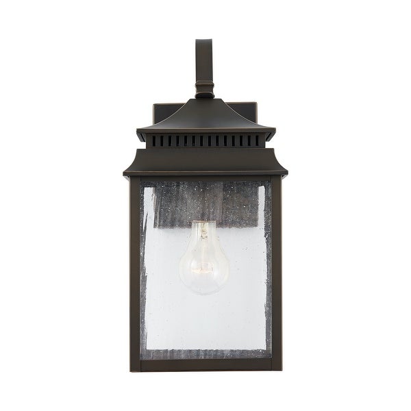 Sutter Creek Oiled Bronze Outdoor Wall Lantern w/ Antiqued Water Glass Shopping - The Best Deals on Outdoor Wall Lanterns | 40501421