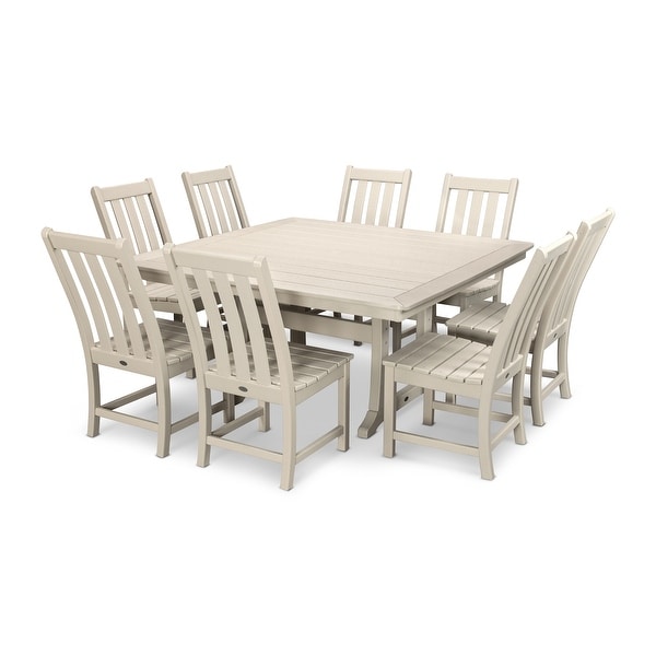 POLYWOOD Vineyard 9Piece Outdoor Dining Table Set