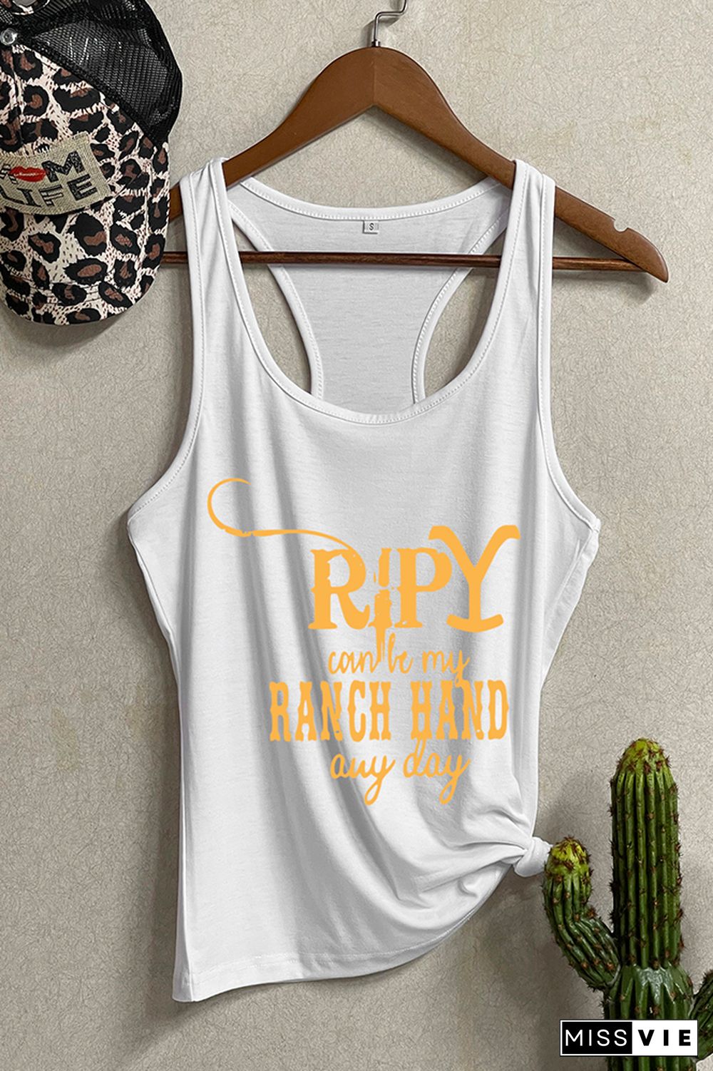 Yellowstone Dutton Ranch Printed Sleeveless Tank Top Wholesale