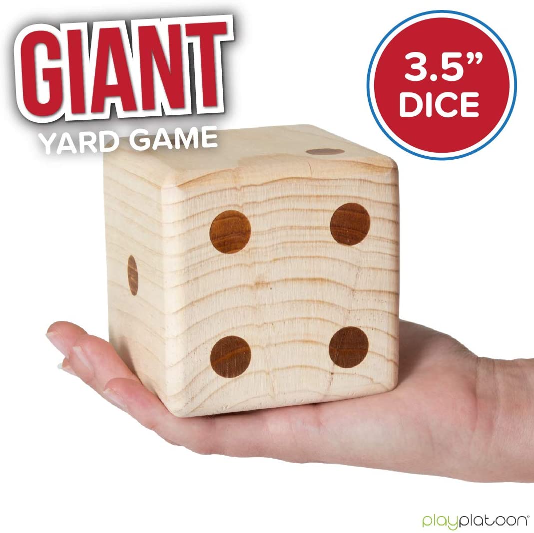 Lawn Dice - Giant Wooden Yard Dice Game for Playing Endless Outdoor Games