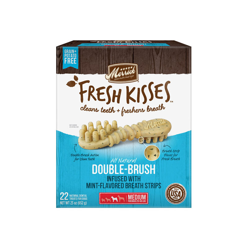 Fresh Kisses Mint Strips Medium Dog Treats 23oz