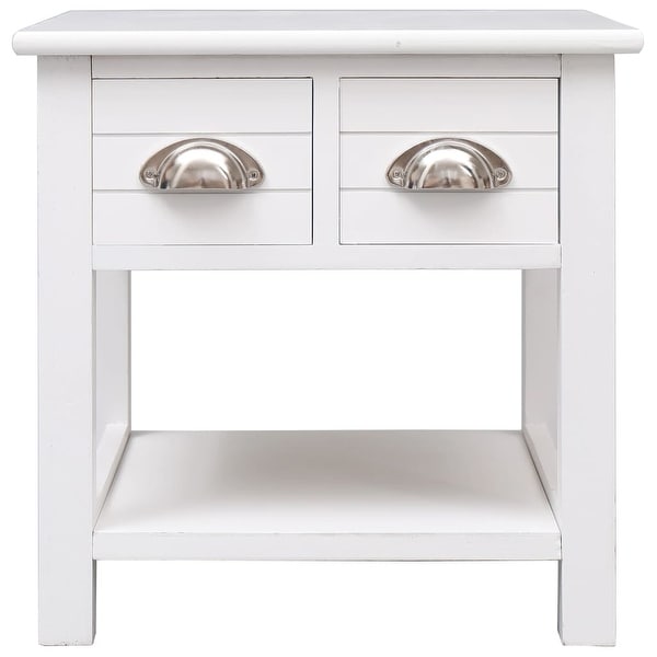 Side Table White 15.7