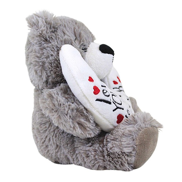 Ganz Love You To The Moon Bear One Plush Teddy Bear 6 5 Inches Teddy Crescent Moon Hv9437 Polyester Gray