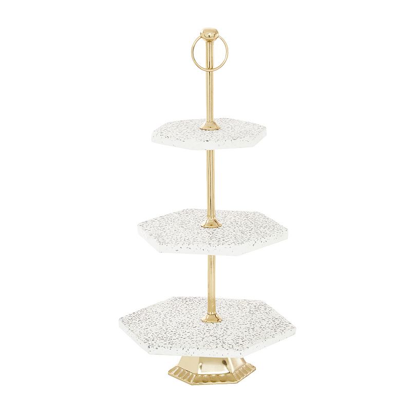 Stella and Eve Stoneware Tiered Server