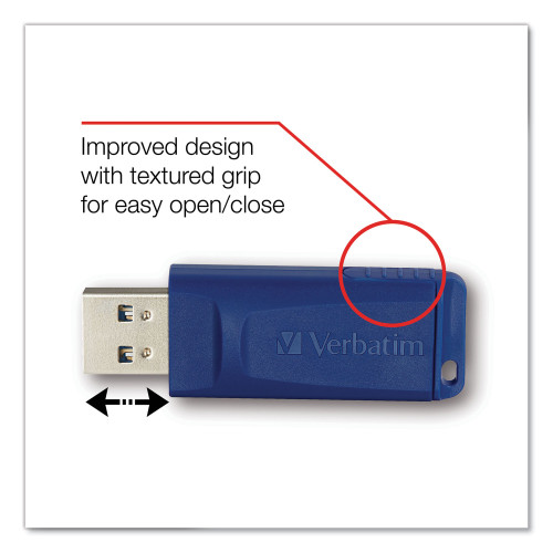 Verbatim Classic USB 2.0 Flash Drive， 16 GB， Blue (97275)