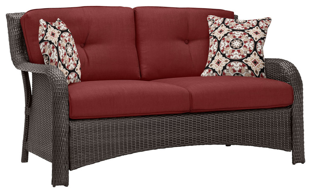 Strathmere 4 Piece Lounge Set   Tropical   Outdoor Lounge Sets   by Almo Fulfillment Services  Houzz